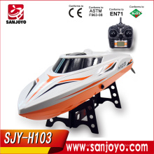 High Speed Racing boat 28-30 km/h large waterproof boat with two hatch covers design LCD display power of boat SJY-H103